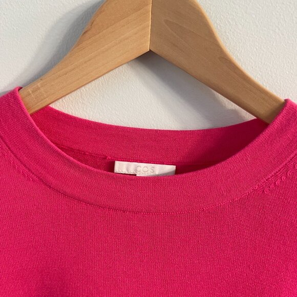 Bright pink Lightweight COS sweater, worn once - Picture 2 of 5